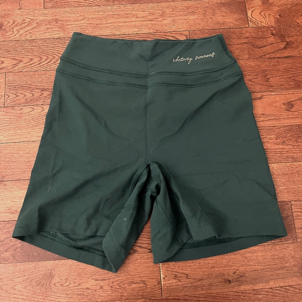 Whitney Simmons x Gymshark Green Biker Shorts